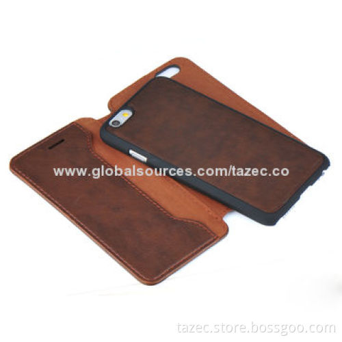 Mobile Phone Cases for iPhone 6, Made of Classic PU Material, Various Models Available